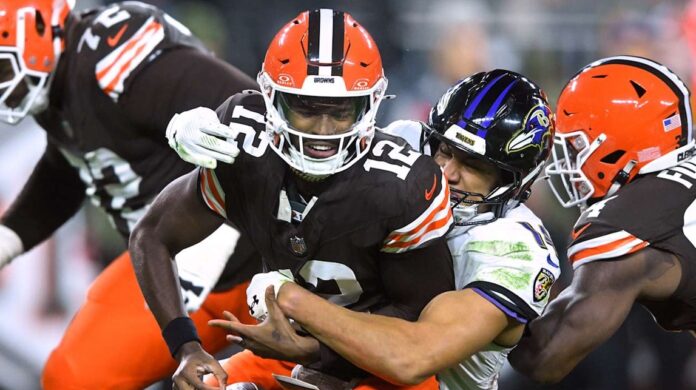 Baltimore ravens vs Cleveland browns match player stats
